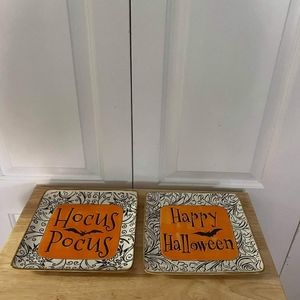 Hocus pocus/ happy Halloween plates hallowee…